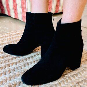 Stuart Weitzman Bacari Suede Chunky Heel Boots
